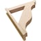 Ekena Millwork 5 1/2-in W x 28-in D x 34-in H Funston Slat Rough Cedar Woodgrain TimberThane Outlooker, Primed Tan OUTUR055X28X34FST24RCPR - alternate 3